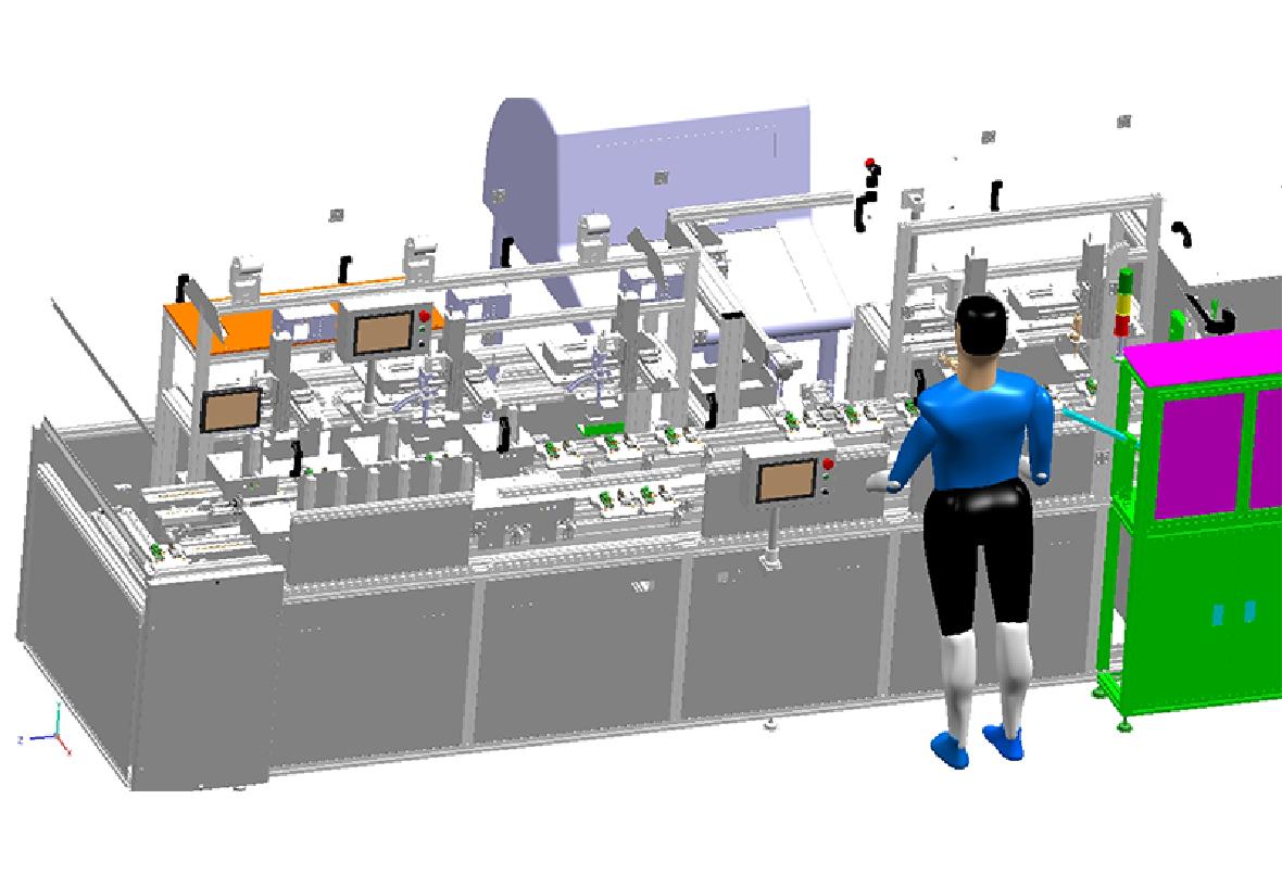 自動組裝焊接，固化，測試生產(chǎn)線